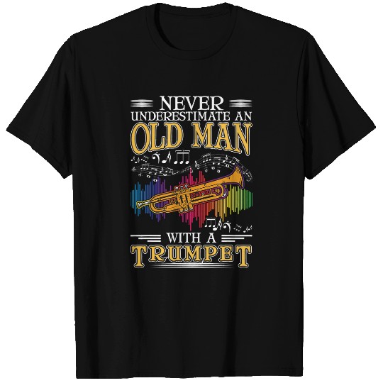 Trumpet Lover Old Man Trumpeter Trumpet Player 2 T-Shirts