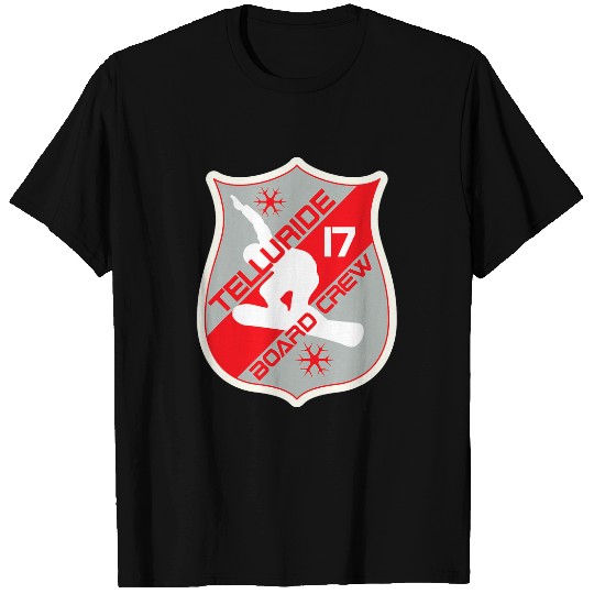 Skiing Ski Telluride Colorado Board Crew Snowboarding T-Shirts