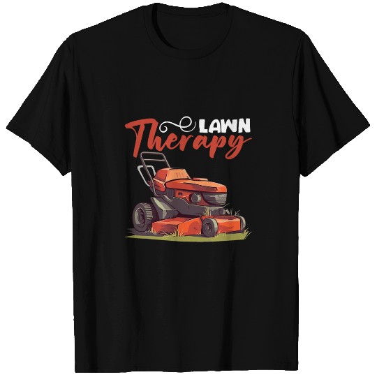 Hobby Gardener Lawn Therapy Landscape Gardener Lawn Care T-Shirts