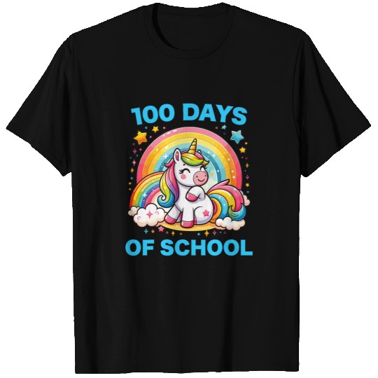 100 Days of School Unicorns Girls Teacher 100th Day of School 3 T-Shirts