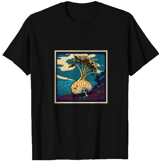 Surrealism Japanese Painting Turnip T-Shirts