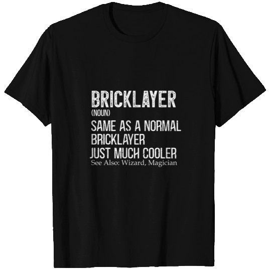 Bricklayer Definition Brick Mason Masonry Builder T-Shirts