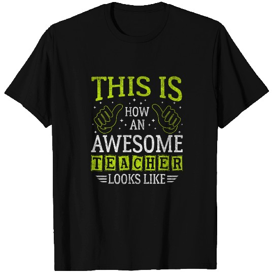 Funny Quote Thumbs Up Awesome Teacher Assistant T-Shirts