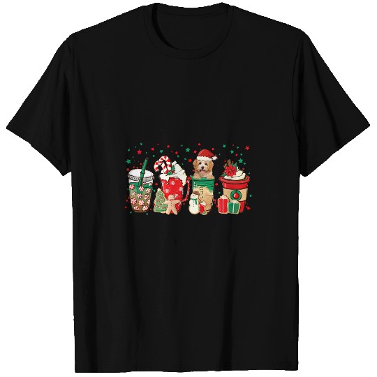 Dog Havanese Christmas Coffee Red Peppermint Latte Iced Havanese T-Shirts