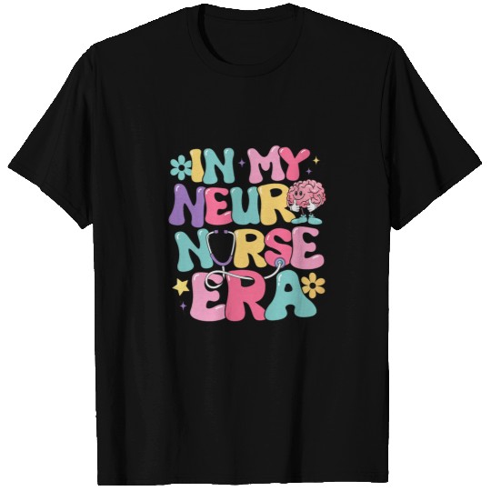 Retro Groovy In My Neuro nurses Era Neuro Nursing Student T-Shirts