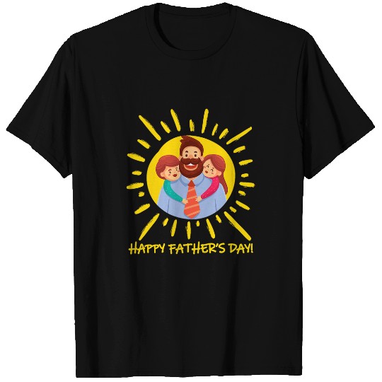 Happy Fathers Day Kids Daughter Son Present Daddy Tee Dad T-Shirts