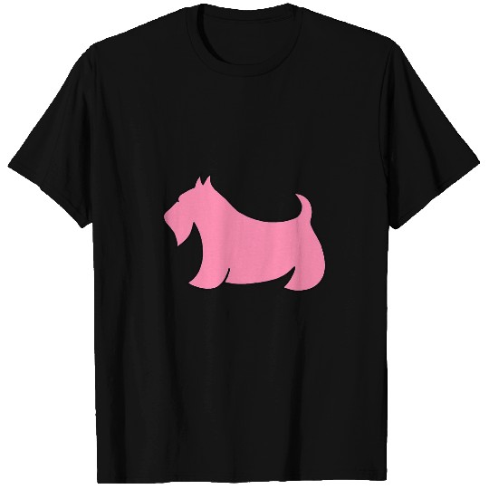 Dog Scottish Terrier Pink Scottish Terrier T-Shirts