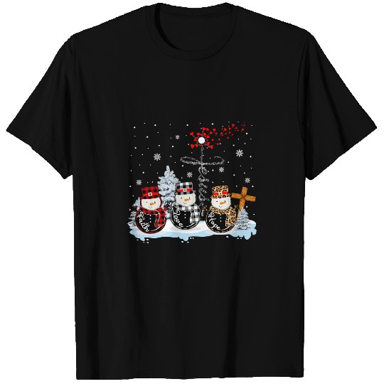 Christian Hope Christian Love Christmas Snowman Jesus Dandelion 251 Bibble Jesus Christ T-Shirts