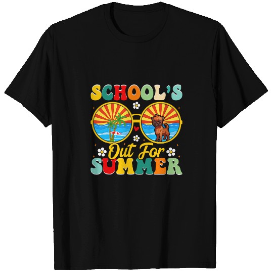 Groovy Schools Out For Summer Graduation Teacher Student Dog T-Shirts