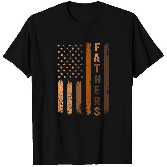 African American Flag Father Melanin Black History Month T-Shirts