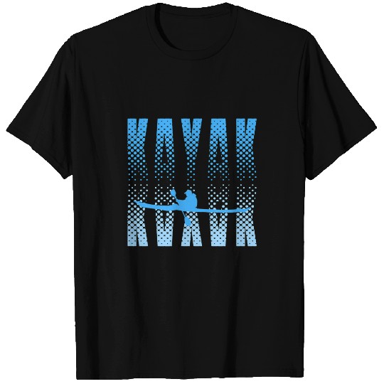 Fishing Kayak Paddle River Fishing Summer Kayaking Canoeing Outdoor Fisher T-Shirts