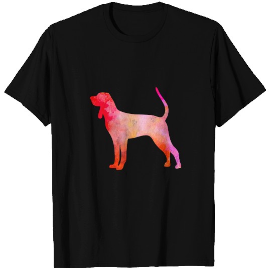 Black And Tan Coonhound Watercolor Painting T-Shirts