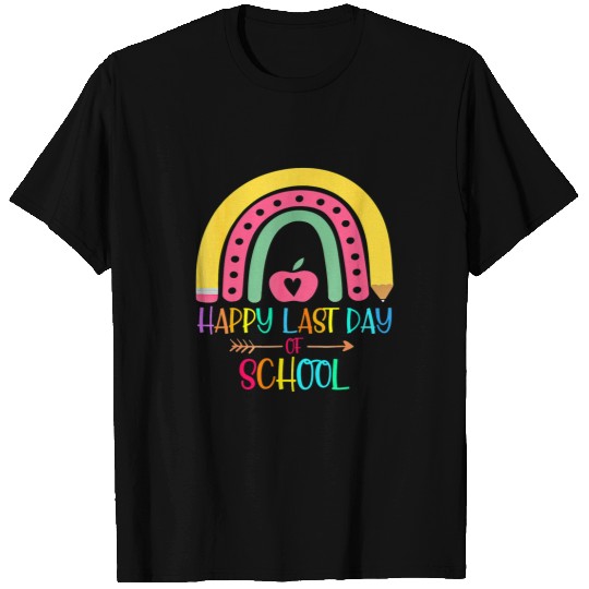 Happy Last Day Of School Teacher Student Graduation Rainbow 32 T-Shirts