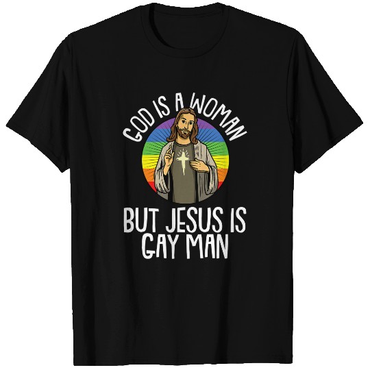 Christian Is A Woman Christmas Jesus Gay Pride LGBTQ Christian 259 Bibble Jesus Christ T-Shirts