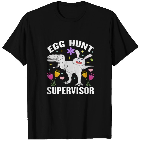 Egg Hunt Supervisor Egg Hunting Squad Moms Easter Funny T-Shirts