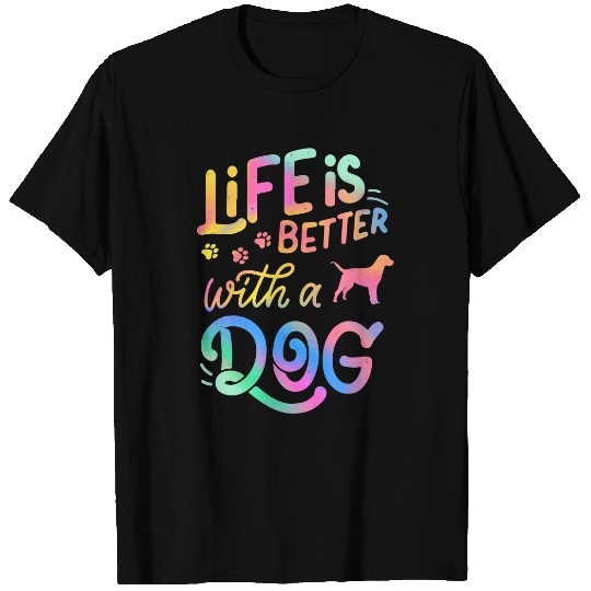 Labrador Lab Dog Chocolate Labrador Life is Better with my Dog Mom Dad T-Shirts