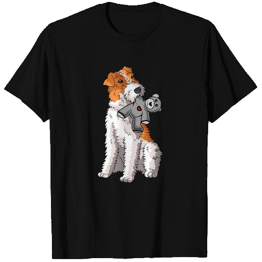 Wire hair fox terrier stuffed animal foxterrier T-Shirts