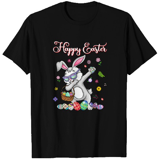 Rabbits Dabbings Rabbit Easter Day Eggs Dab Boys Girls Kids T-Shirts