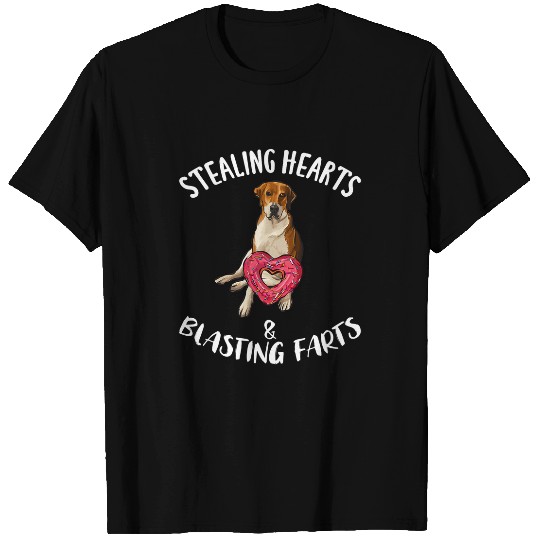 Stealing Hearts Blasting Farts English Foxhound Valentines 2 T-Shirts