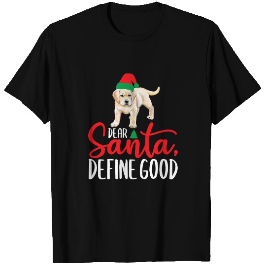 Labrador Lab Dog Funny Yellow Lab Christmas Dear Santa Labrador Retriever T-Shirts