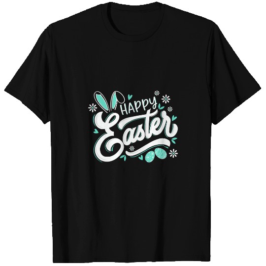Rabbits Happy Easter Bunny Rabbit Face Easter Day Men Women Kids T-Shirts