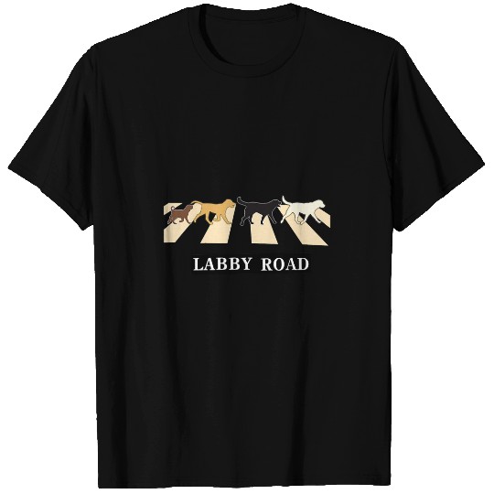 Labrador Lab Dog Funny Dog Lab Labrador Puppy Labby Road Gift T-Shirts