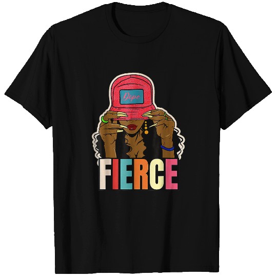 Unapologetically Dope Fierce Black Afro Black History T-Shirts