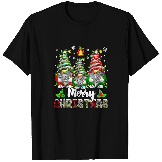 Merry Christmas Gnomes Pajamas xmass Lights Men Women221 T-Shirts