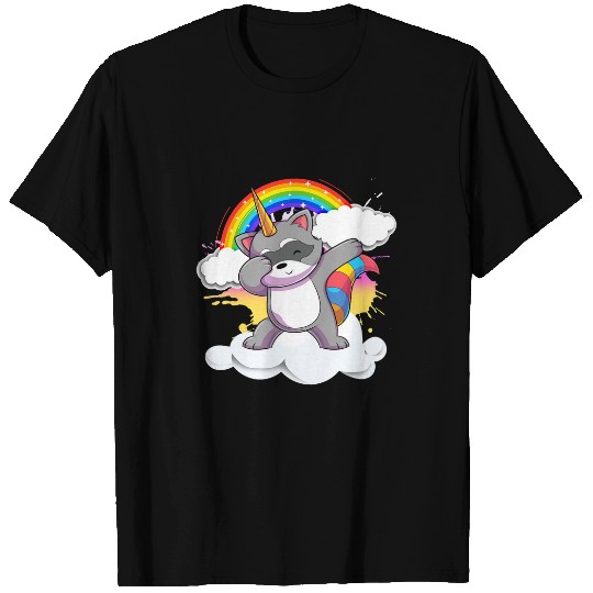 Trash Panda Funny Dabbings Raccoonicorn Unicorns Raccoon T-Shirts