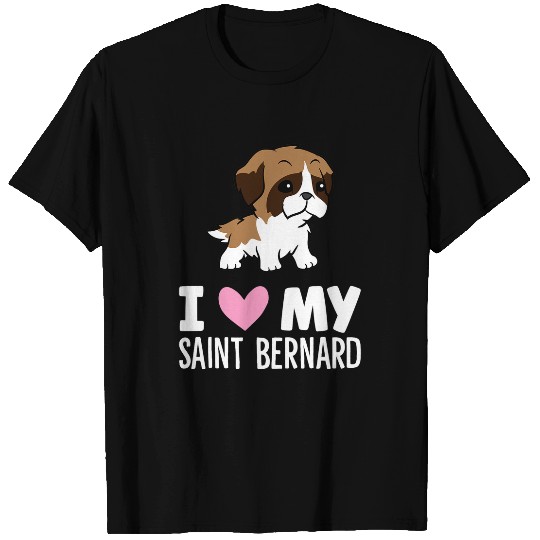 Dog Saint Bernard I Love My Saint Bernard Dog T-Shirts