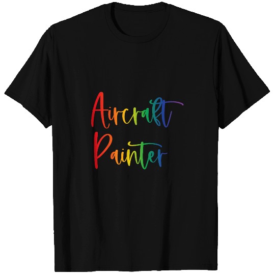 Gay Lesbian Transgender Pride Aircraft Painter T-Shirts
