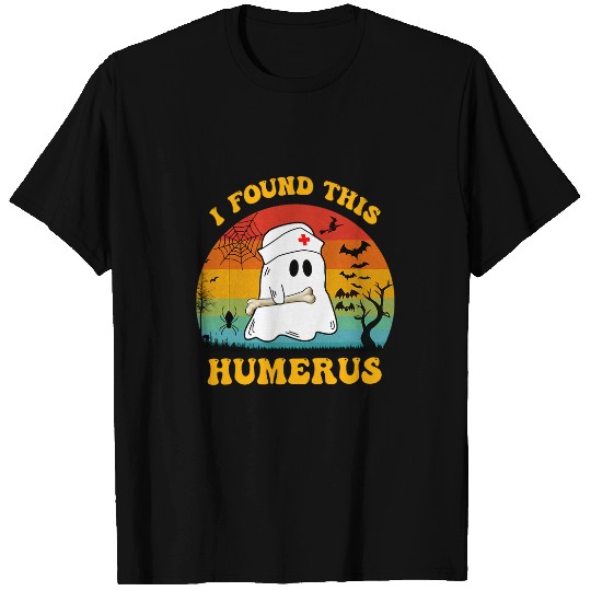 I found this humerus nurses Retro Halloween Costume 1 T-Shirts