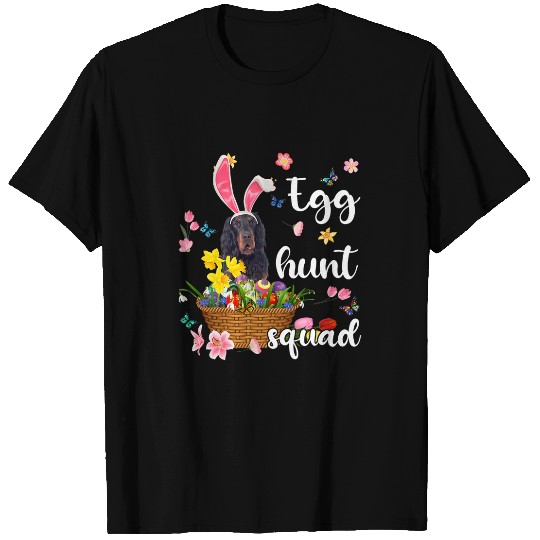 Gordon Setter Happy Easter Day Easter Colorful Egg Hunt T-Shirts