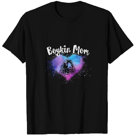 Dog Boykin Mom Boykin Spaniel Dog Mom Hunting Dog Lover pet Owner puppy Mama Women Mothers Day Gif paw T-Shirts