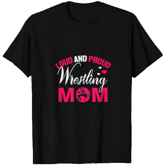Womens Wrestling Mom Funny Wrestler Mom Gift Women Novelty T-Shirts