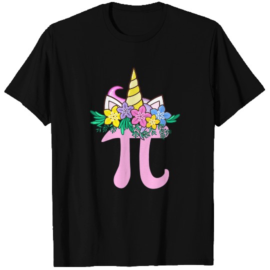 Teachers kids Happy Pi Day Math Teacher Cute Unicorns Pi Day T-Shirts