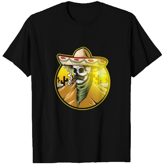 Skeletons Skulls Tequila Mexican Skull Skeletons Cinco de Mayo Chicano Chicana 661 Skull T-Shirts