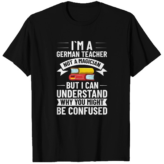 German Teacher Germany Flag Language Lesson Student 4 T-Shirts