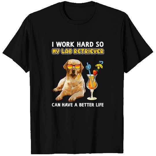Labrador Lab Dog Funny Yellow Lab Labrador Retriever Lover T-Shirts
