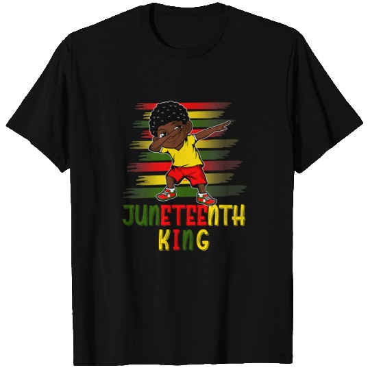 Black History African American Flag Juneteenth Black Boy Kid T-Shirts