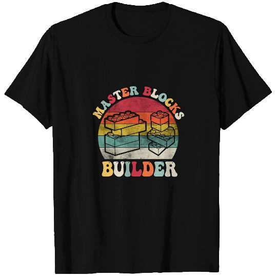 Cool Master Builder Blocks Brick Builder Kids 5 T-Shirts