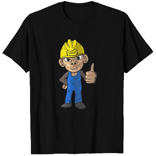 Construction Manager Builder Monkey Construction Worker T-Shirts