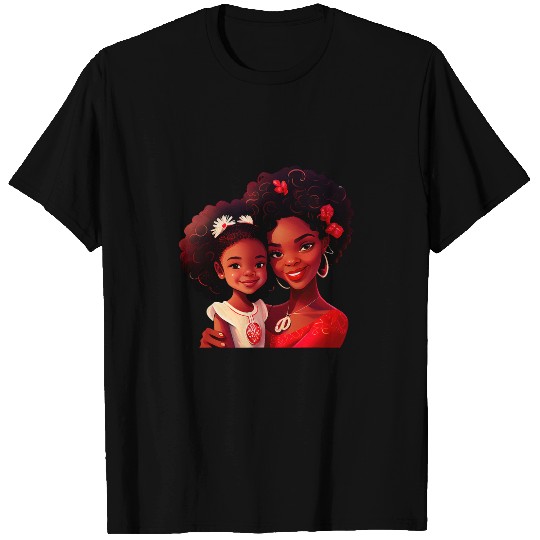Mommy Me Melanin Mom Daughter Matching Black History Month T-Shirts