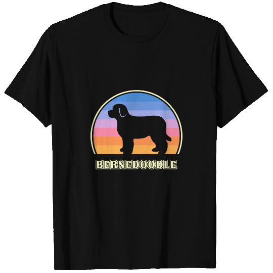 Bernedoodle vintages Sunset Dog T-Shirts