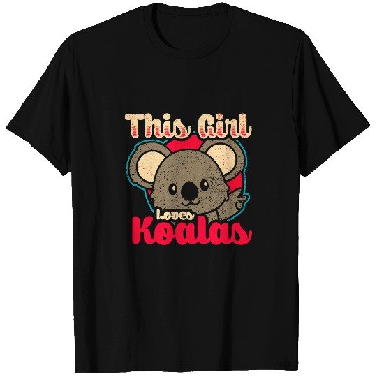 Funny Bear This Girl Loves Koalas Cute Womens Koala Bear2 Cute Bears T-Shirts