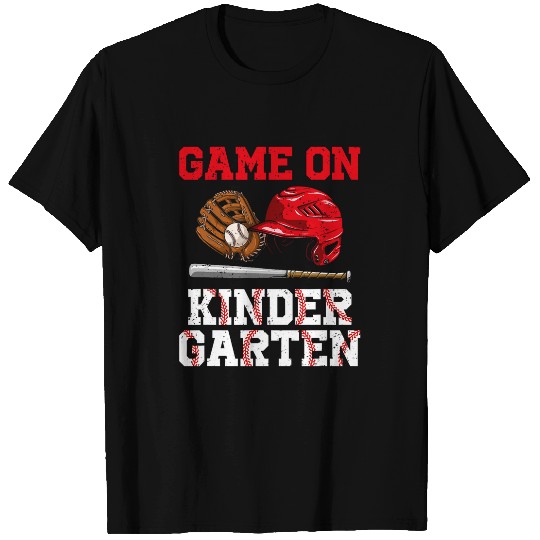 game on kindergarten baseball back to school student kid boy T-Shirts