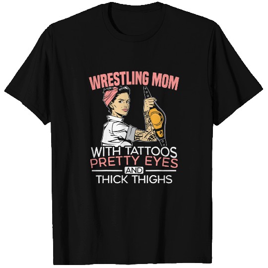 Womens Wrestling Mom Strong Woman T-Shirts