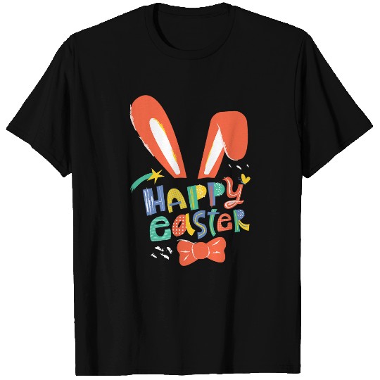 Rabbits Happy Easter Bunny Rabbit Face Funny Easter Day Women Girls 6 T-Shirts