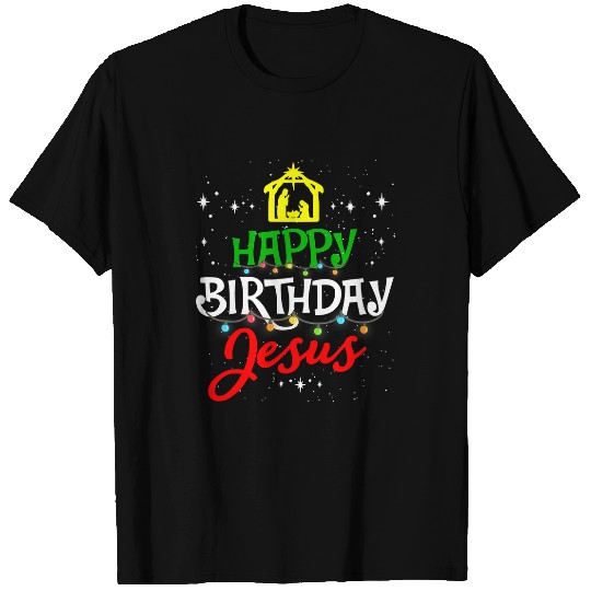 Christian Jesus Happy Birthday Jesus Christmas Pajama Holiday xmass 62 Christ T-Shirts