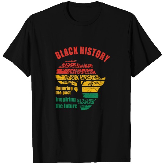 Black history honoring past inspiring future T-Shirts
